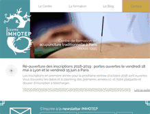 Tablet Screenshot of centre-imhotep.com
